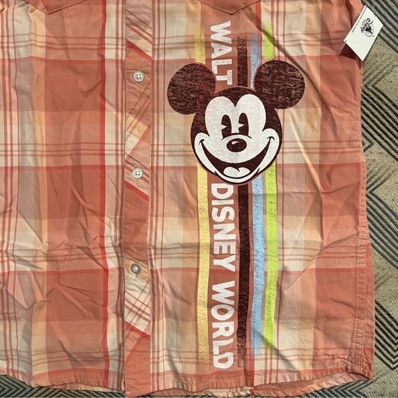 Disney Mickey Mouse Botton Down T Shirt - Picture 4 of 6